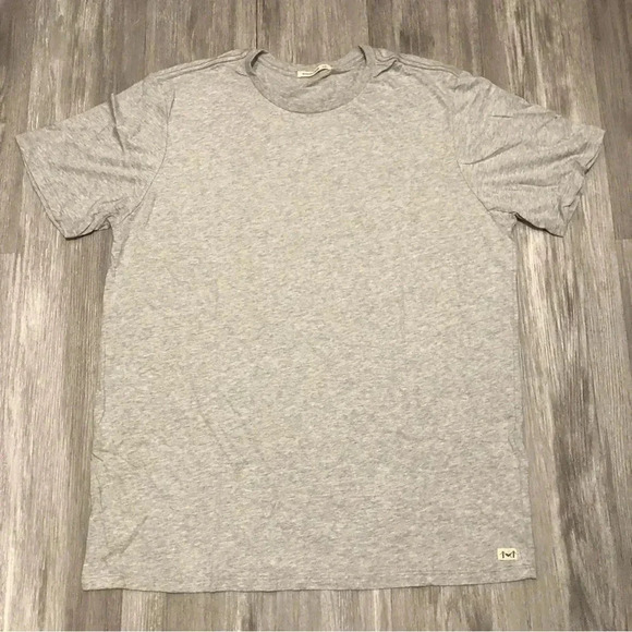 Marine Layer Signature Crew T-Shirt Mens Size 2XLarge Gray Short Sleeve - Picture 1 of 6